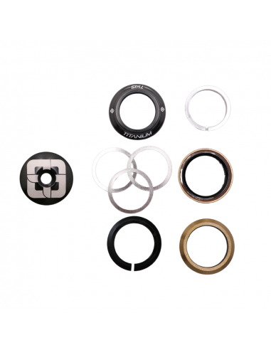 Jeu De Direction Pride Ti45 Titanium (IS) 1-1/8" - Noir