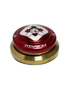 Pride Ti45 Tapered Headset Red