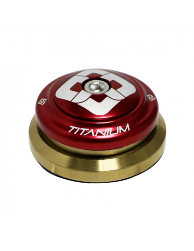 Jeu De Direction Pride Ti45 Titanium (IS) Tapered - Red