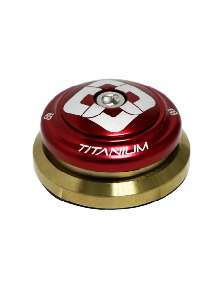 Jeu De Direction Pride Ti45 Titanium (IS) Tapered - Red