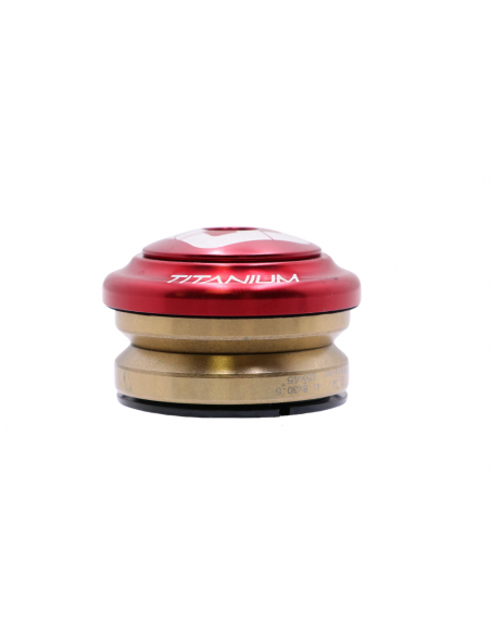 Jeu De Direction Pride Ti45 Titanium (IS) 1-1/8" - Red